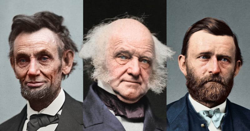 I Restored and Colorized a Portrait of Every President Who Lived Before Color Photography