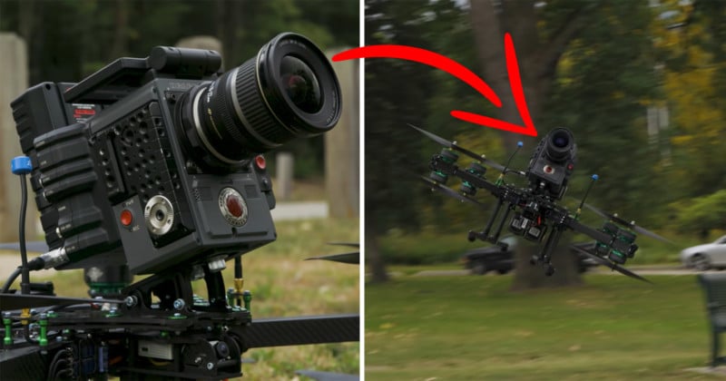 These Guys Strapped a RED Camera to a 100mph FPV Racing Drone