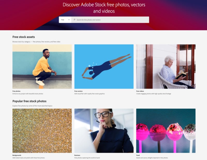 Adobe Unveils Free Collection of Over 70,000 Stock Photos and Other Assets