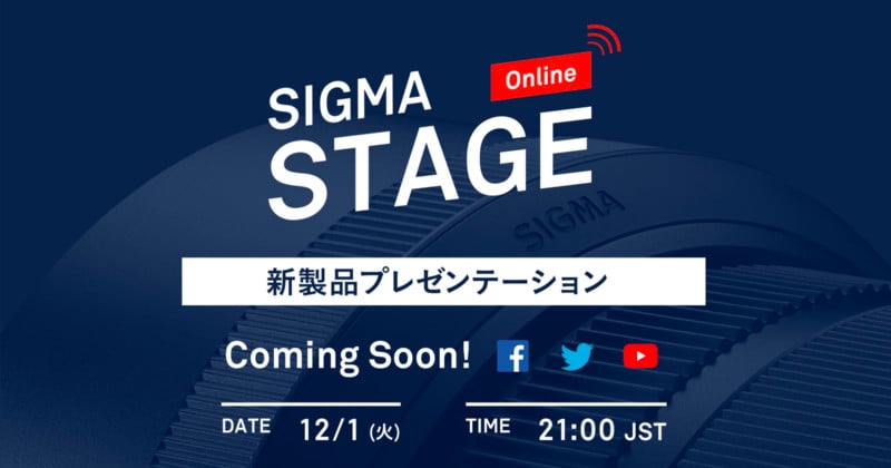  sigma present mirrorless lens stage livestream 