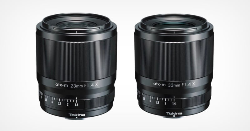 Tokina Launches 23mm f/1.4 and 33mm f/1.4 for Fujifilm X Cameras