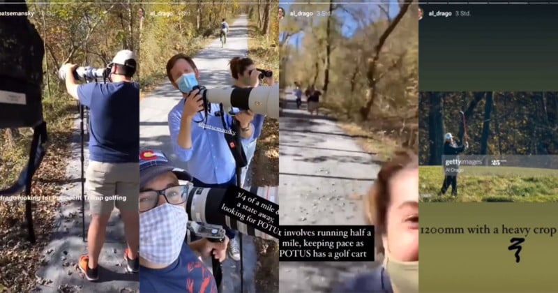 This is How Photojournalists Got Shots of Trump Golfing