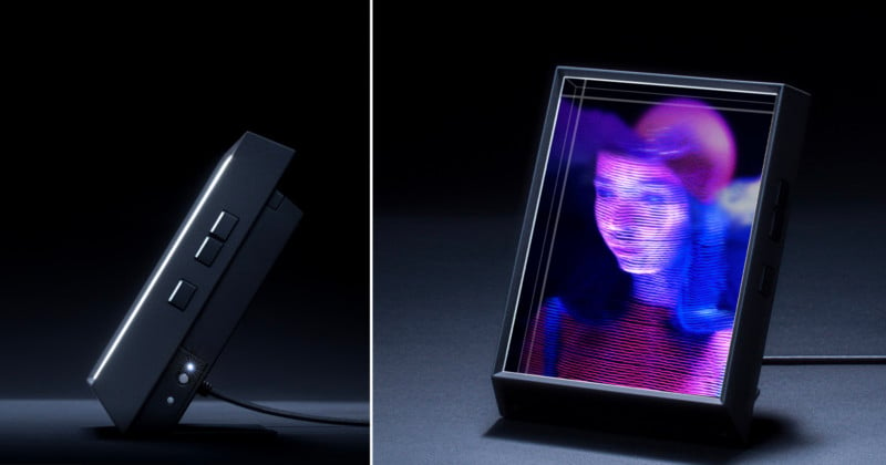 This Digital Photo Frame Can Turn Your iPhone Portraits into 3D Holograms