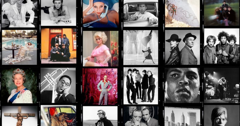 Thousands of Rare and Unseen Celebrity Shoot Contact Sheets Now Online
