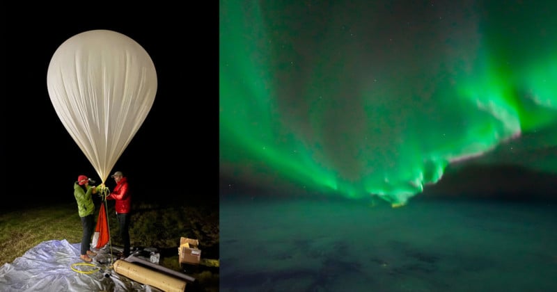 Photographers Send Sony a7S III to Shoot the Aurora Borealis from Space