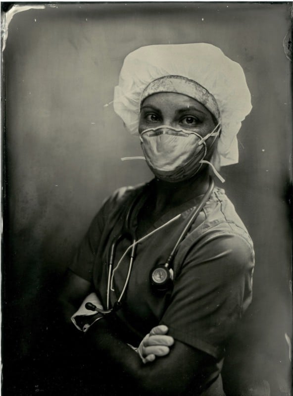  wet plate collodion portraits frontline medical workers 