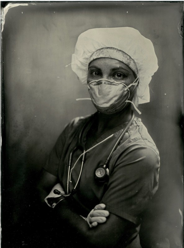 Wet Plate Collodion Portraits of Frontline Medical Workers