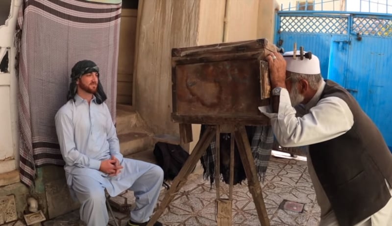 This Afghan Photographers Camera is 100 Years Old