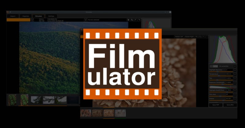  filmulator open-source raw editor based film development 