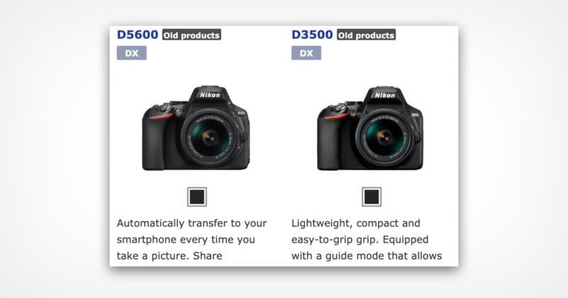 Nikon Has Likely Discontinued the D3500 and D5600 DSLRs