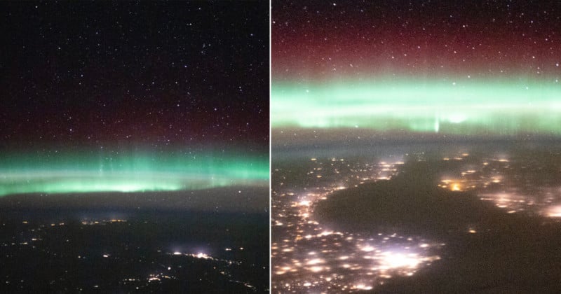The International Space Station Beautifully Captures Earths Aurora