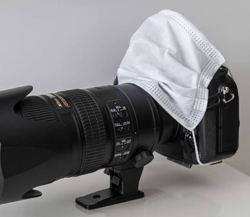 A Face Mask Can Double as a Flash Diffuser for Better Portraits