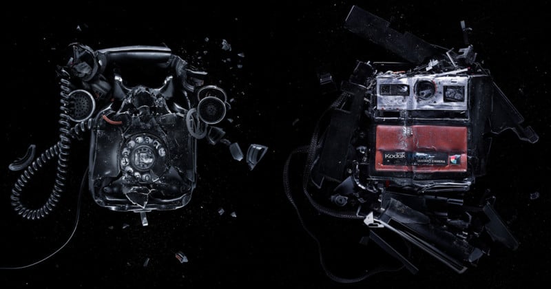  these studio portraits smashed electronics are oddly satisfying 