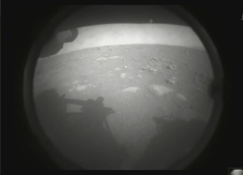 NASAs Mars Rover Perseverance Sends Back Its First Two Images