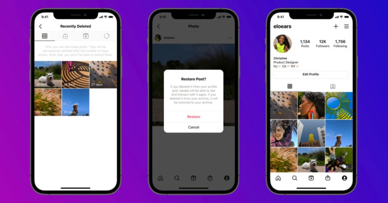 You Can Now Review and Restore Your Deleted Content on Instagram