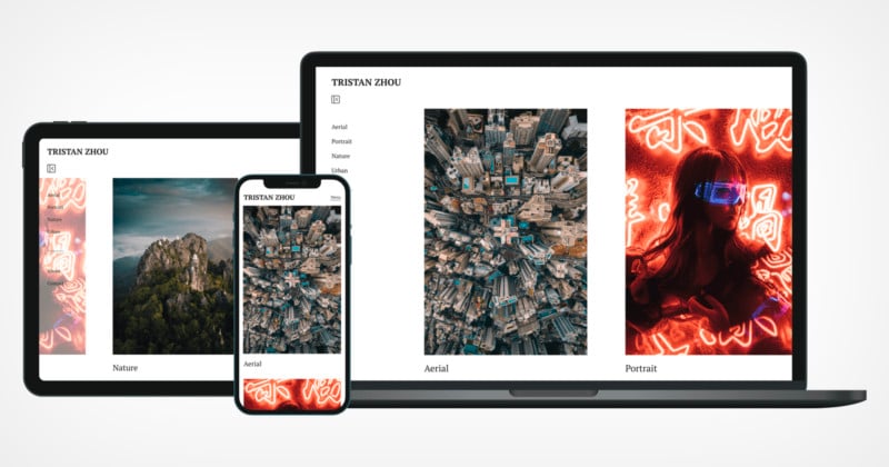 500px relaunches portfolios its template-based website builder 