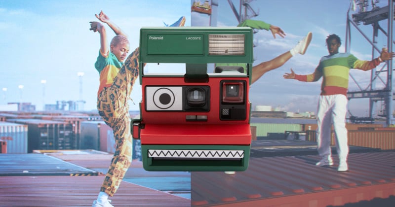  collab sees lacoste-themed camera polaroid-themed clothes 