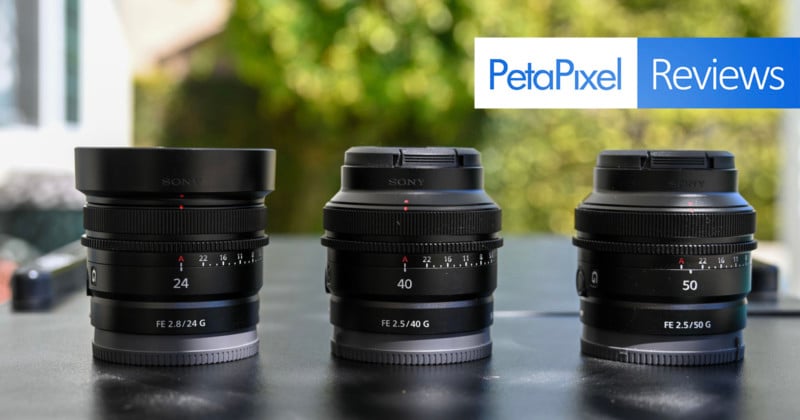 Sony 24mm f/2.8, 40mm f/2.5, and 50mm f/2.5 Review: Tiny But Mighty