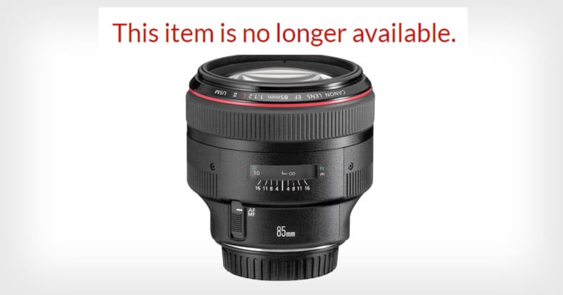 Canon Appears to Be Rapidly Discontinuing Popular DSLR Lenses