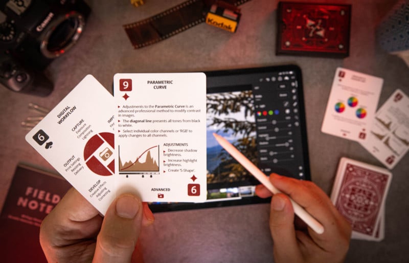 These Playing Cards Double as Photo-Editing Cheat Sheets