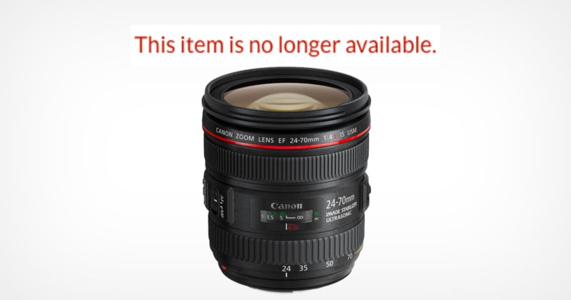  canon additionally discontinuing large number lenses report 