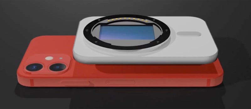 This is a Designers Vision of a Full Frame MagSafe Camera for iPhone