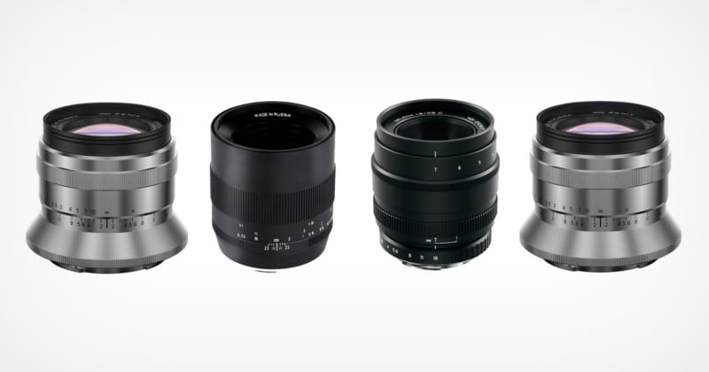 Zenit Unveils Four Full-Frame Manual Prime Lenses For Multiple Mounts