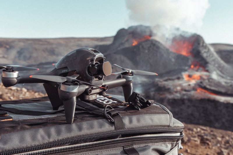 what like fly drone near volcano then 