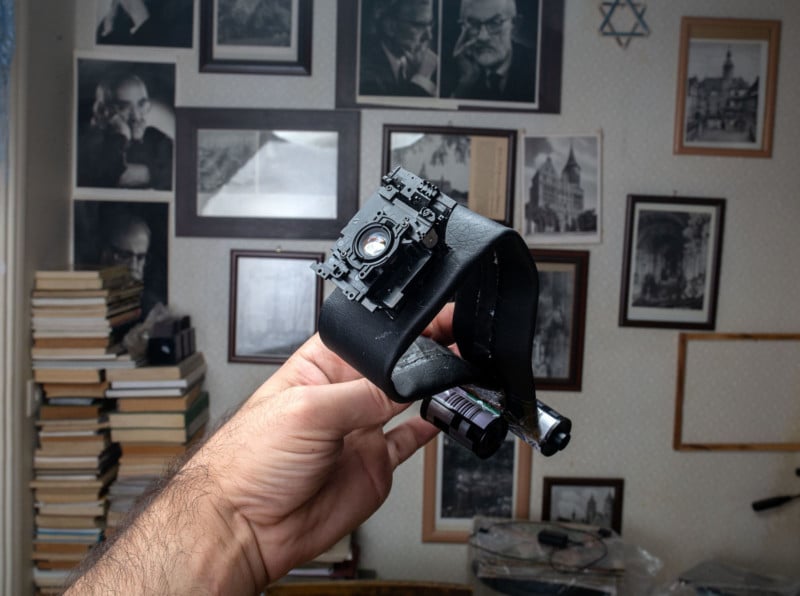This Wrist Camera Feeds 35mm Film Through the Strap