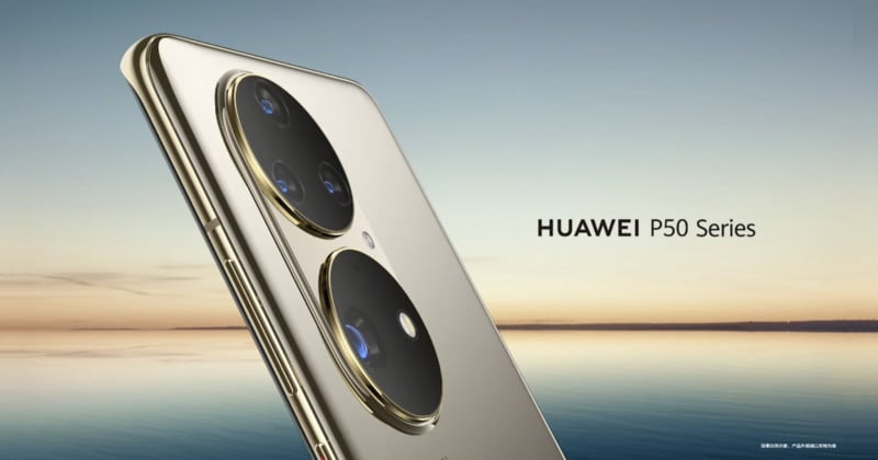 Huawei Teases New Flagship P50 and Its Giant Dual Camera Array