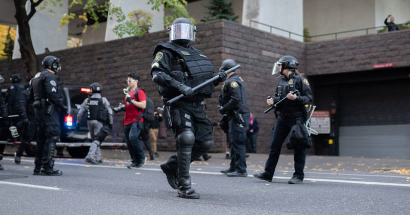 Portland Officer Indicted for Excessive Force on Photog, Riot Squad Resigns