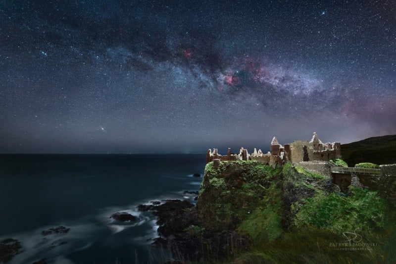  photographer paints landscapes night drone light 