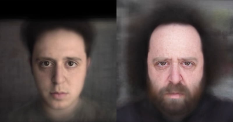  blended timelapse shows man aging years minutes 