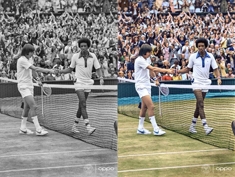 These Colorized Iconic Tennis Images Celebrate the Return of Wimbledon