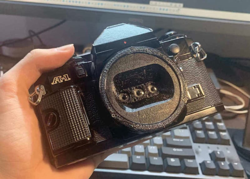 Making a DIY Film Wigglegram Lens from 3 Disposable Cameras