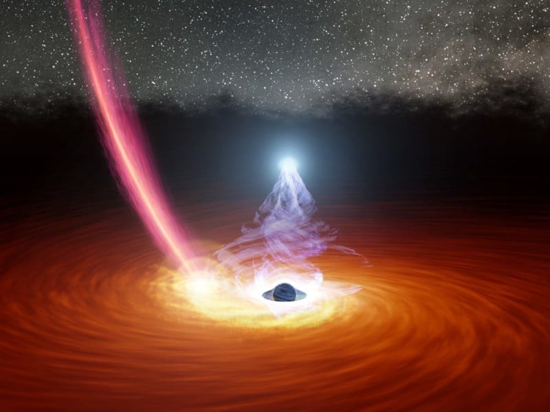 Astrophysicists Capture Light From Behind a Black Hole for the First Time