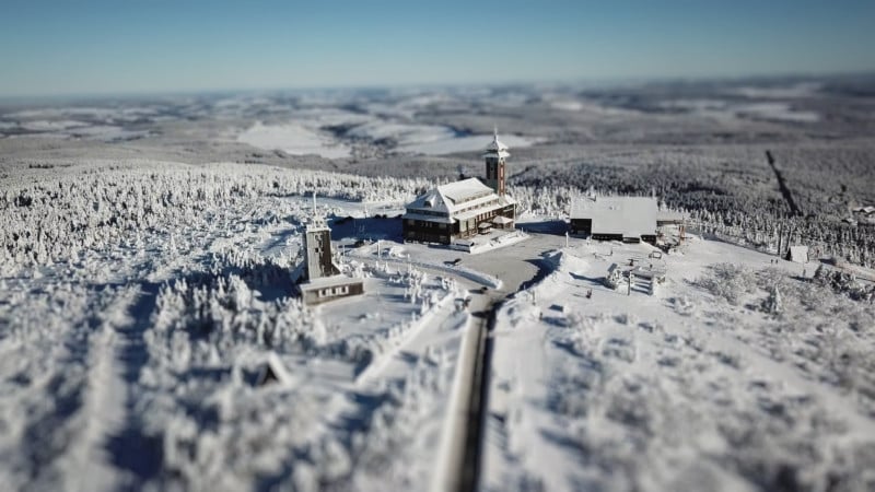 Mesmerizing Tilt-Shift Perspective Shows German Mountains in Miniature
