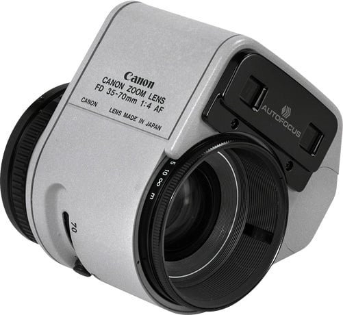 Hulking Attachment Gave Canon FD Lens Autofocus 40 Years Ago