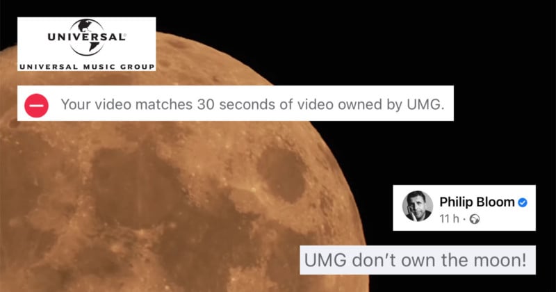 UMG Seems to Think it Copyrighted the Moon