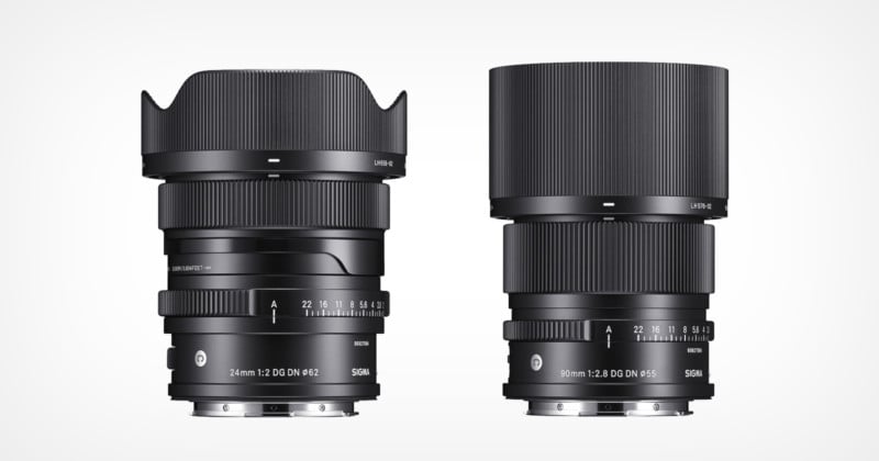Sigma Unveils 90mm f/2.8 and 24mm f/2 Primes for E- and L-Mounts