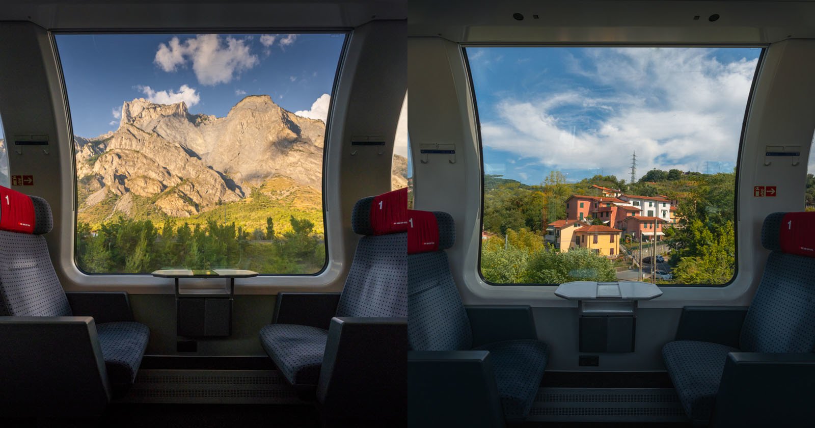 Photographing Landscapes Through a Train Window Across Europe