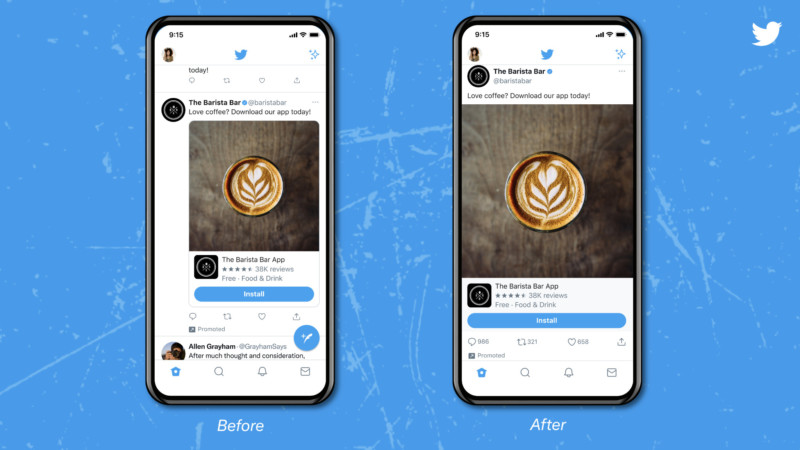 Twitter Tests Full-Width Tweets to Give Photos and Videos More Space