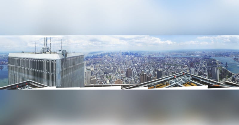  360 panorama from atop world trade centers 