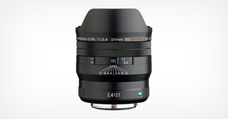 Ricoh Launches the Pentax FA 21mm f/2.4ED Limited DC WR Lens