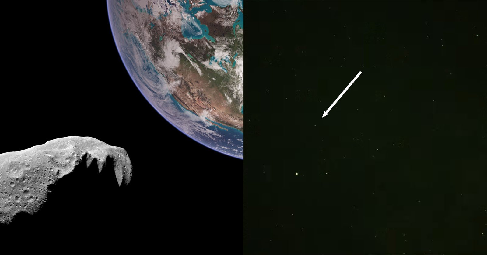 Photographer Films Real-Time View of Huge Asteroid Flying Past Earth