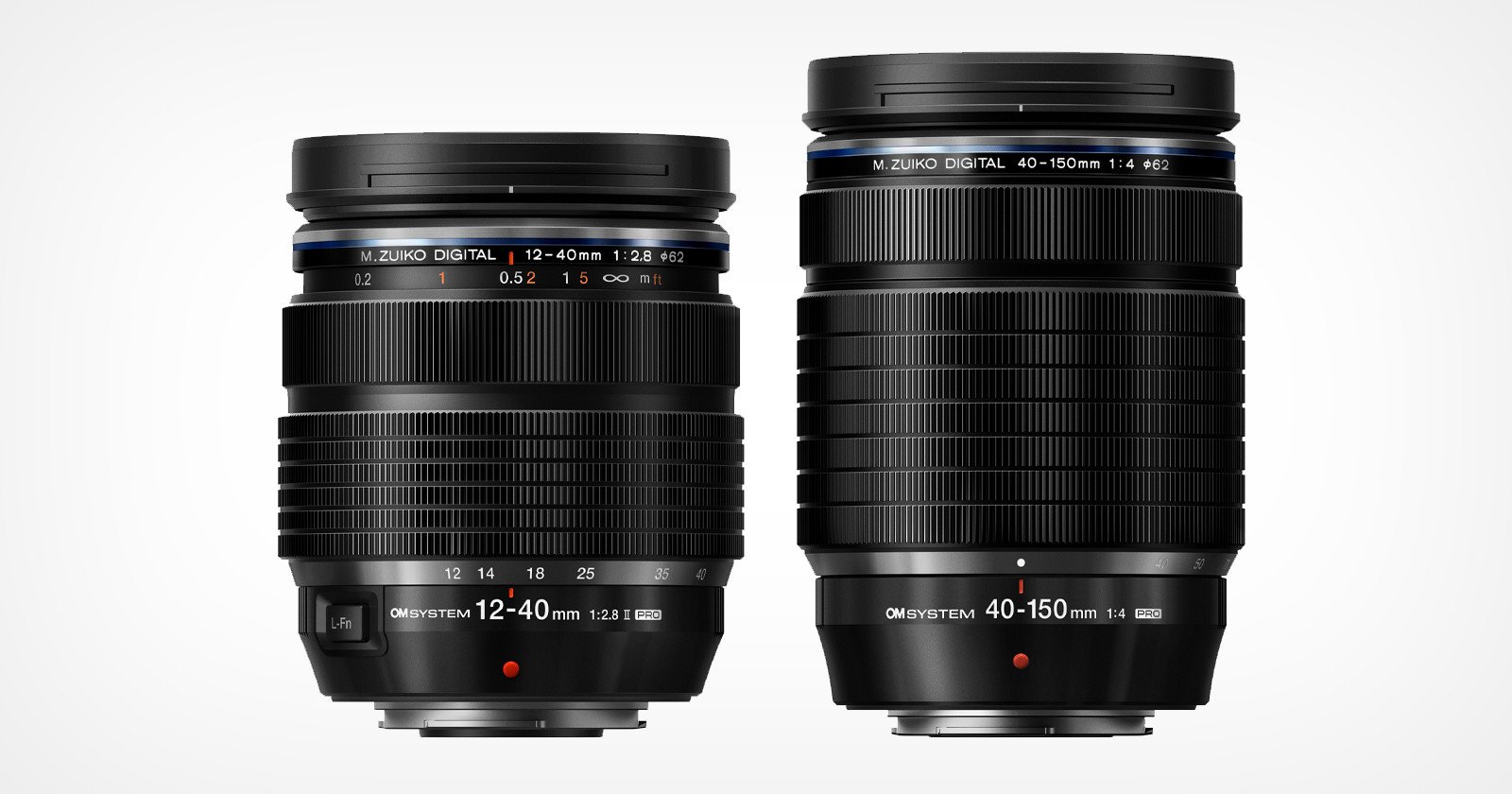 OM Digital Launches Two IP53 Lenses: 12-40mm f/2.8 II, 40-150mm f/4.0
