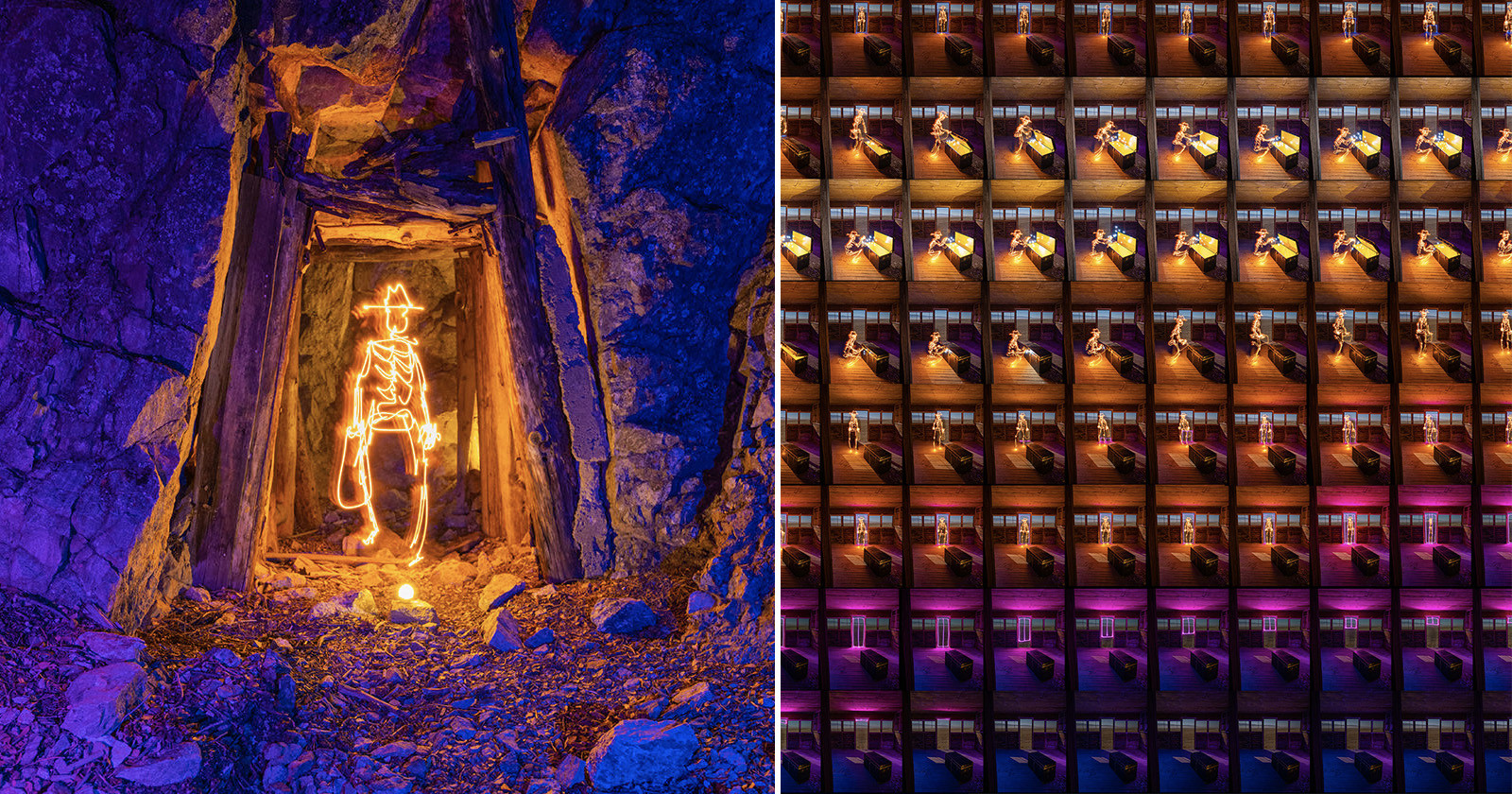 Photographer Meticulously Light Paints 686 Photos for Stop Motion Project