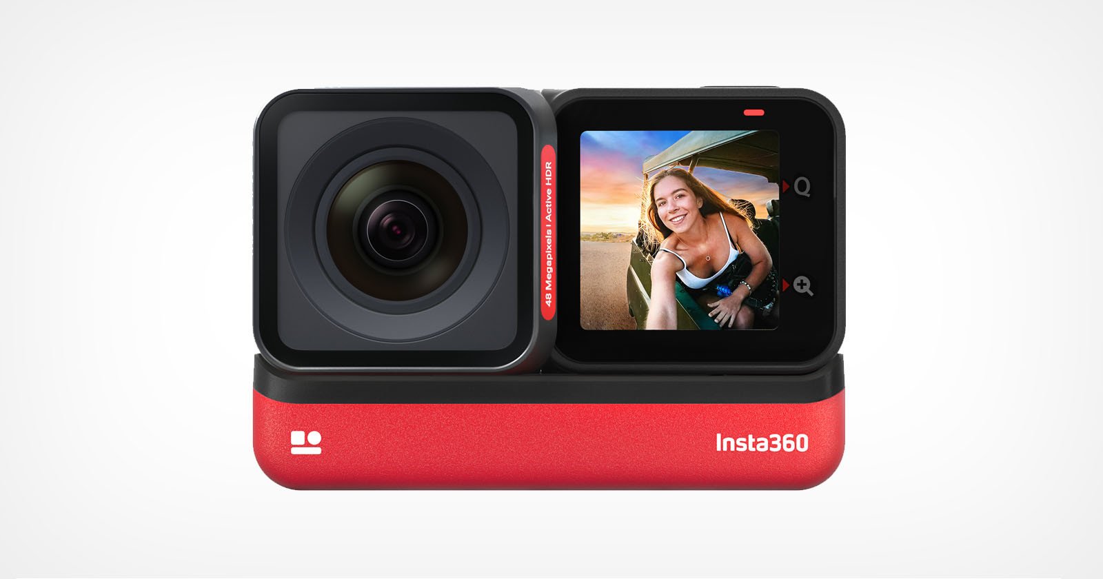 The Insta360 ONE RS is a 48MP Interchangeable Lens Action Camera