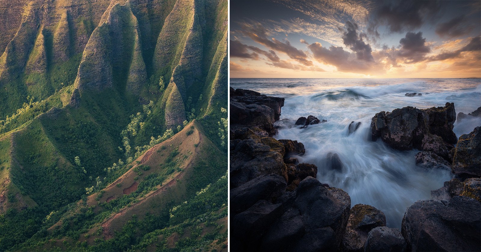  photographer captures unique angles kauai diverse landscape 