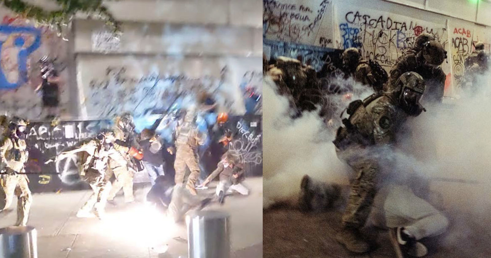 Photographer Claims Police Threw Him onto an Exploding Gas Canister